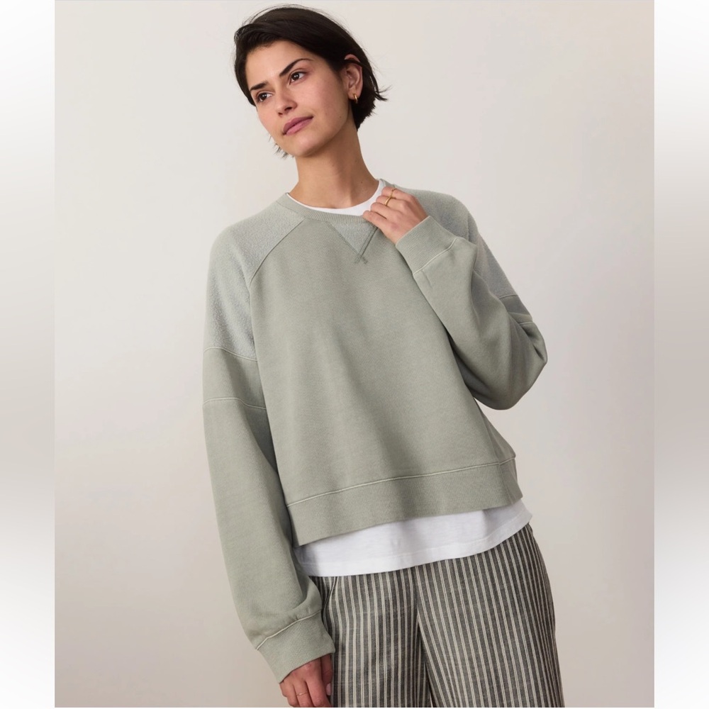 NWT Marine Layer Cloud 9 Fleece Crop Sweatshirt - Size XL